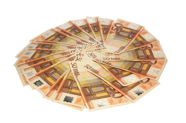 Composizione con banconote da 50 euro . — Foto Stock