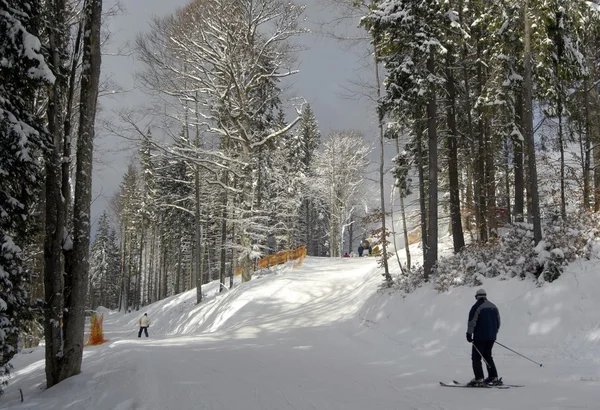 Esquiador en estación de esquí —  Fotos de Stock