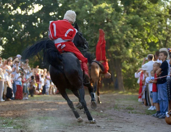 Традиционный украинский фестиваль в Мамаевой Слободе — стоковое фото