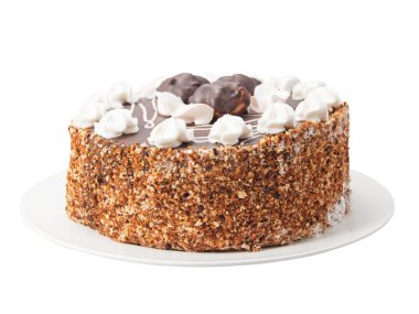 pasta beyaz arkaplanda izole edildi