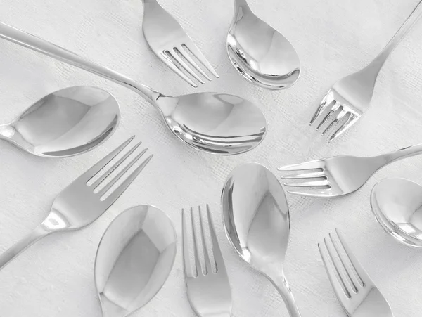 Composition of table settings — Stock Photo, Image