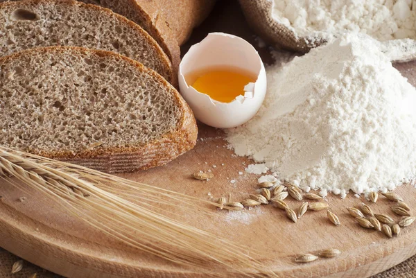 Ingredientes para la cocción de pan — Foto de Stock