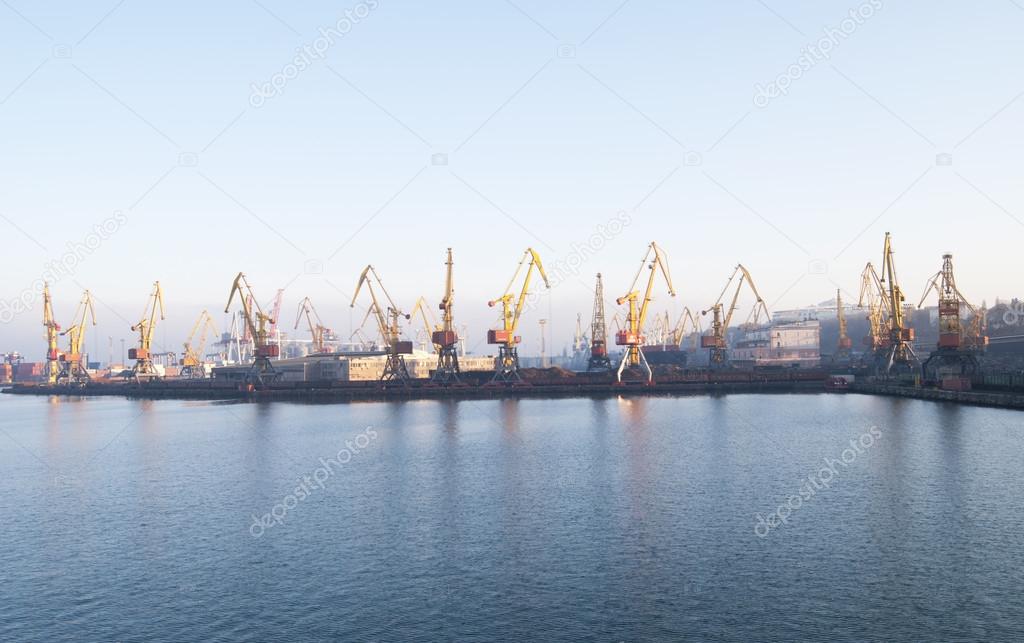 Sea port in Odessa