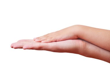 adam ve çocuk elleri