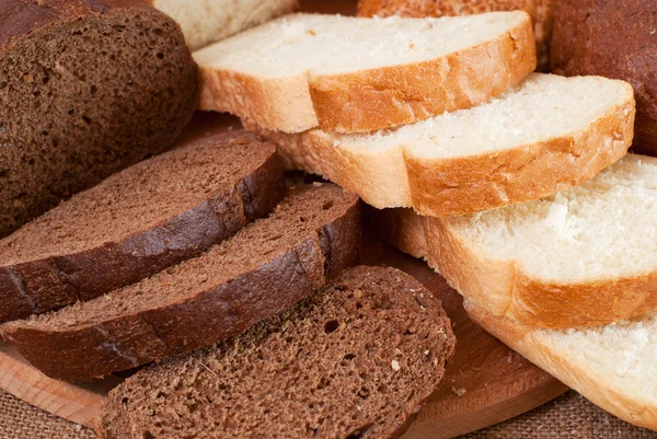 Composición de espiguillas de pan y trigo — Foto de Stock