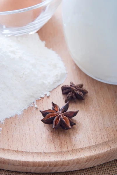 Ingredientes para panificação — Fotografia de Stock