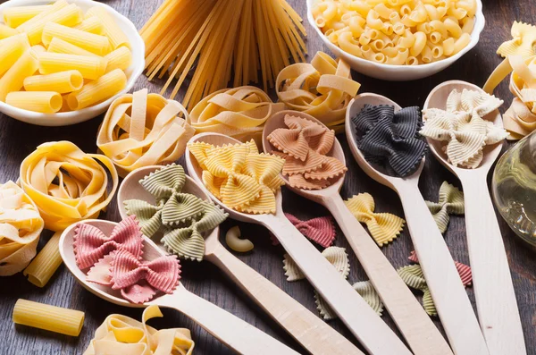 Färgglad pasta — Stockfoto