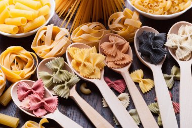 Colorful pasta