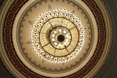 Saray avize görünümü aşağıdan bronz