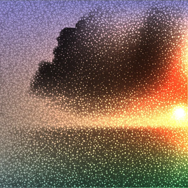 Solnedgång abstraktion — Stock vektor