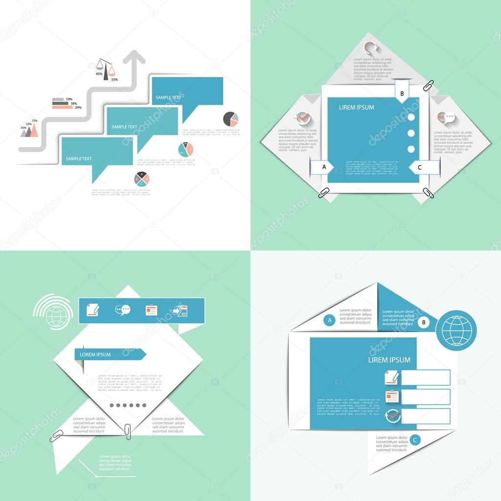 Four templates for your presentation, three option