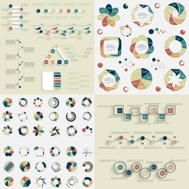 Süper büyük küme 4, Infographic öğeleri, iş için şablonlar