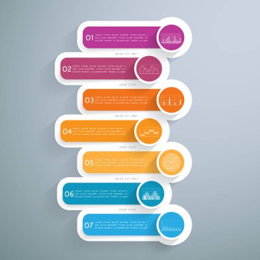 7 adım veya süreçte sunum şablonu