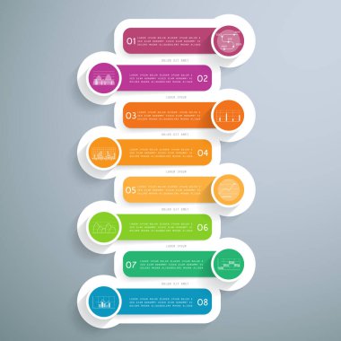 8 adım veya süreçte sunum şablonu