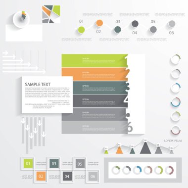 Ticari bilgi şablonu, düz tasarım