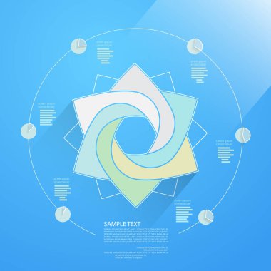 Projeniz için şablon, düz tasarım, işletme bilgileri