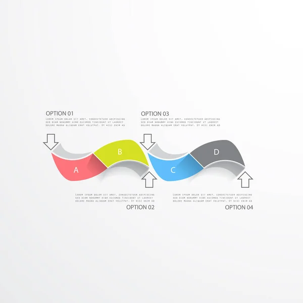 Modern Infographic Template Minimal Design — Διανυσματικό Αρχείο