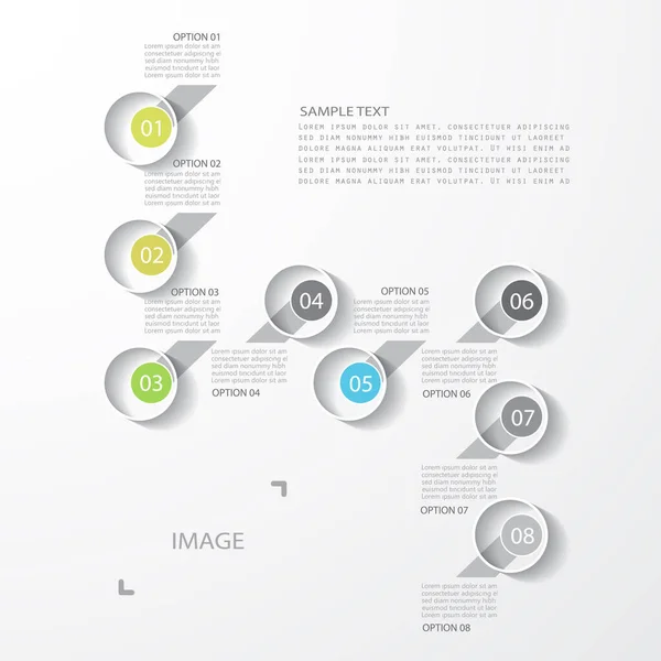 Template Your Presentation Minimal Infographic — ストックベクタ