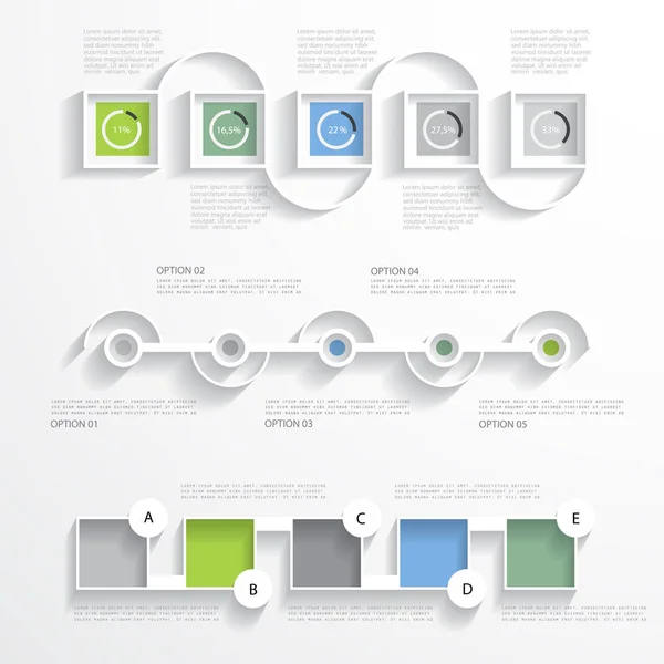 Three Templates Your Presentation — Image vectorielle