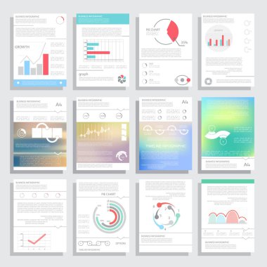 Modern iş tarzı Infographics öğeleri