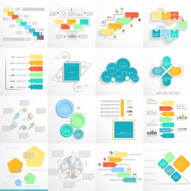 Büyük şablon ayarla ve Infographic 5