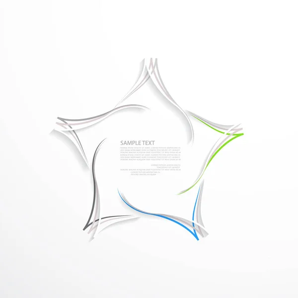 Template Your Presentation Flat Design Minimal Infographic — 图库矢量图片