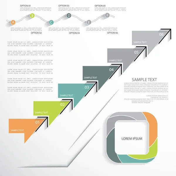 Infographic Elements Template Your Presentation Business — Vector de stock