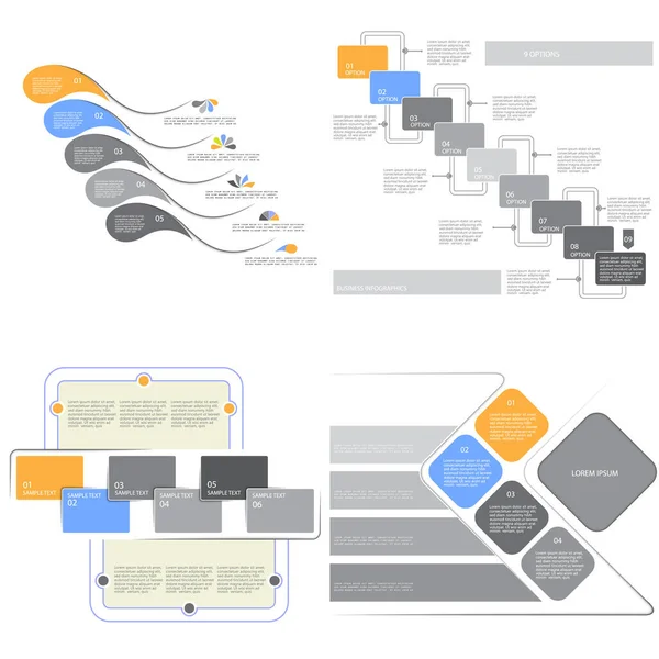 Infographic Templates Six Steps Process Vector Stock Vector by ©mechik