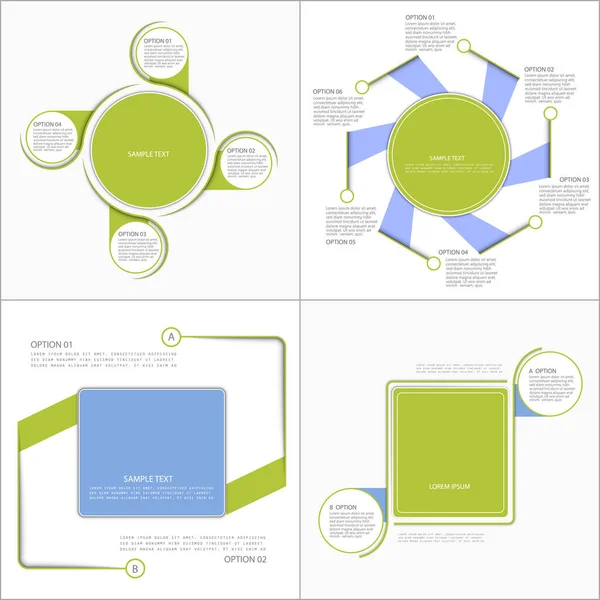 Set Infographic Elements Templates Your Presentation — Image vectorielle