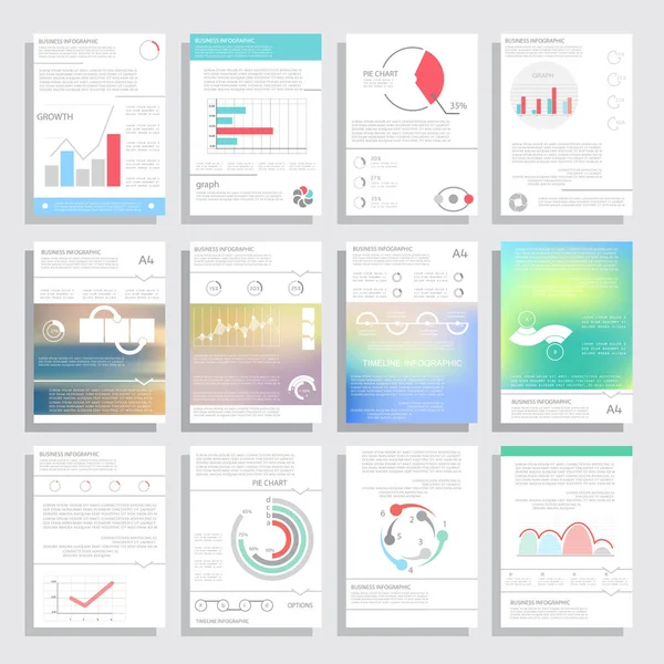 Éléments Infographie Dans Style Commercial Moderne — Image vectorielle