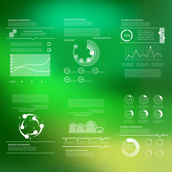 Infographics Επιχειρηματικό Σχεδιασμό Διαφανή Πρότυπα — Διανυσματικό Αρχείο
