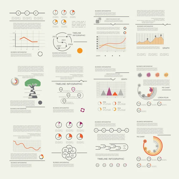 Diseño Para Visualización Datos Empresariales — Vector de stock