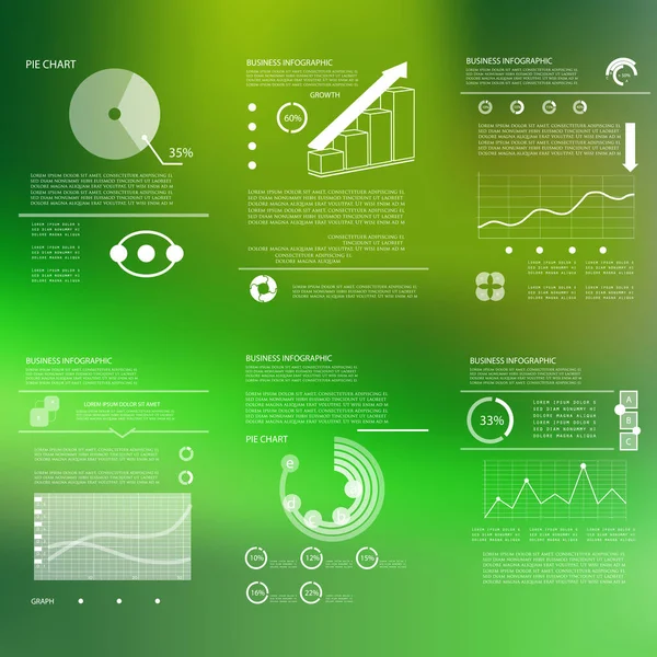 Infographic Set Elements Business Data Visualization — Wektor stockowy