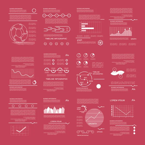 Elemente Der Infografik Vorlagen Für Die Präsentation — Stockvektor