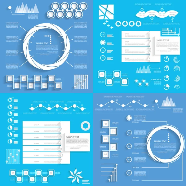 Zakelijke Infographics Ontwerpt Sjablonen Voor Presentatie — Stockvector