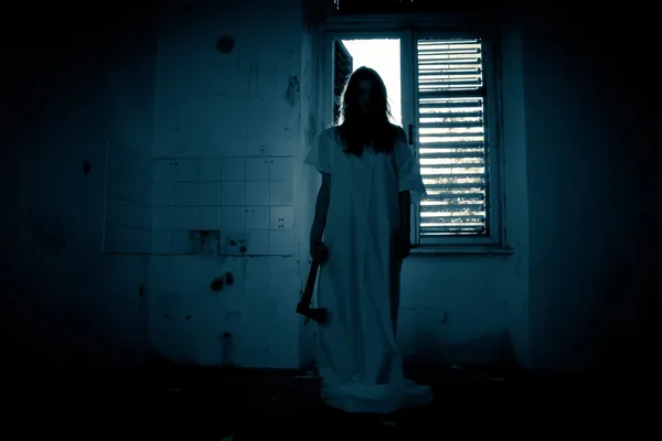 Mulher do horror — Fotografia de Stock