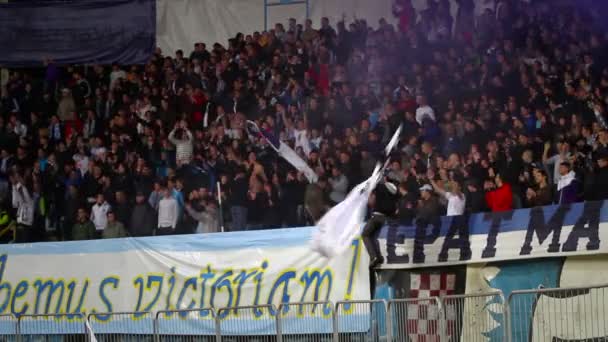 Aficionados al fútbol — Vídeos de Stock