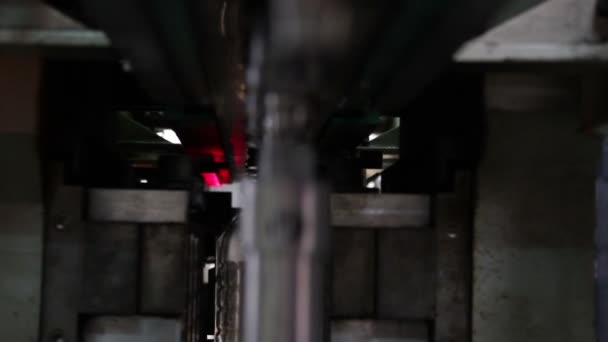 Механическая промышленная машина — стоковое видео
