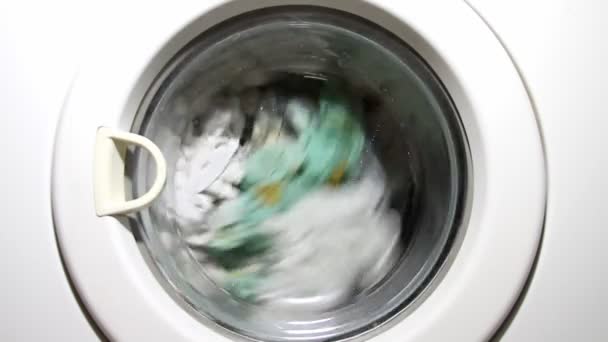 Máquina de lavar roupa — Vídeo de Stock