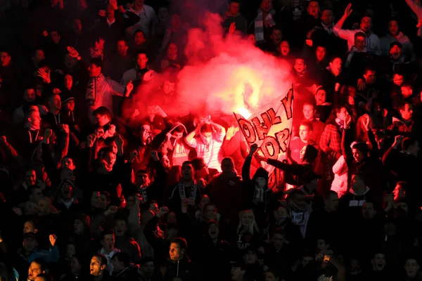 Soccer fans — Stock Photo, Image