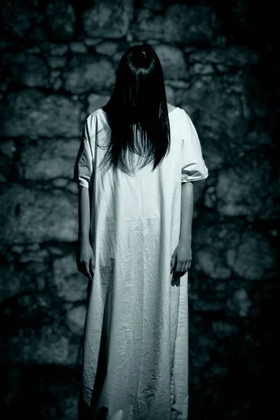 Horror Scene Scary Woman — Stock Photo, Image