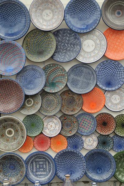 Traditional Arabic painted plates — Stock Photo, Image