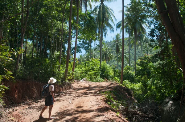 タイの熱帯林でハイキング — ストック写真