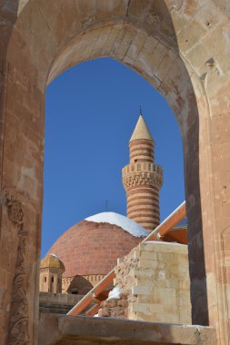 ayrıntılarını antik Ishak Paşa Sarayı