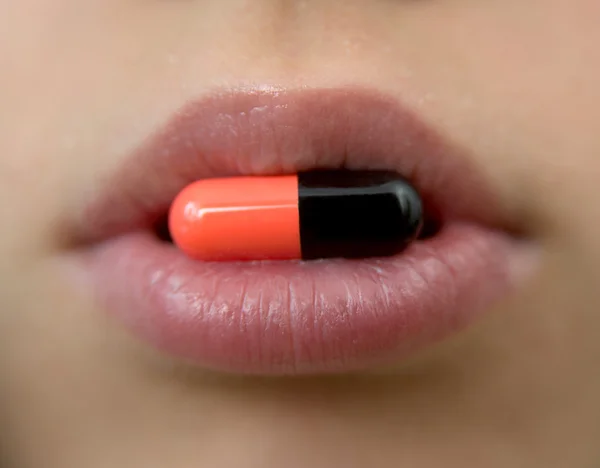 Multicolored pill — Stock Photo, Image