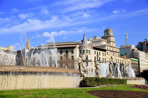 Piazza Catalogna a Barcellona — Foto Stock