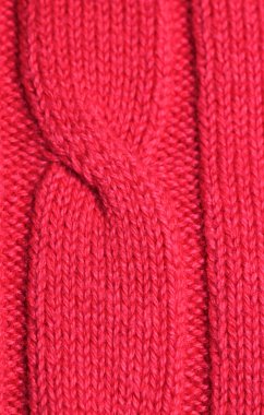 Kırmızı örgü örme