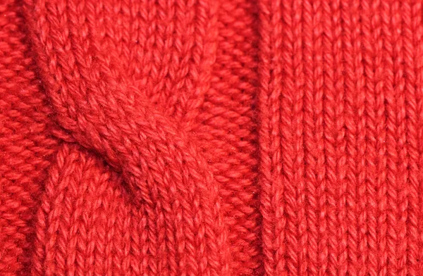 Coral knitting macro — Stock Photo, Image