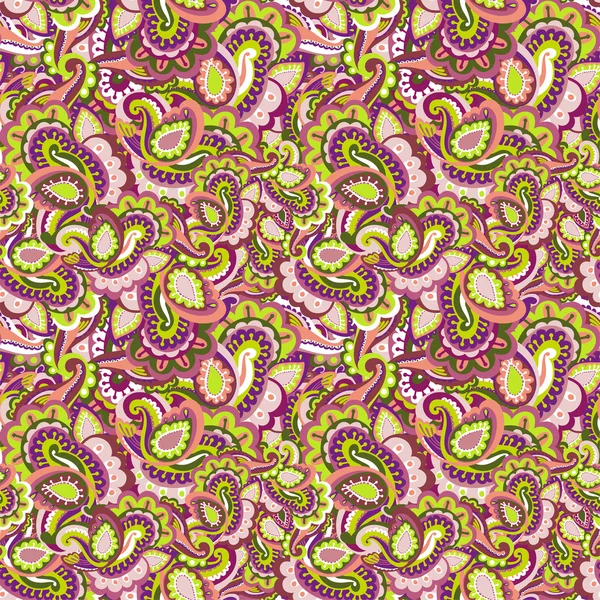 Paisley fondo sin costuras — Vector de stock