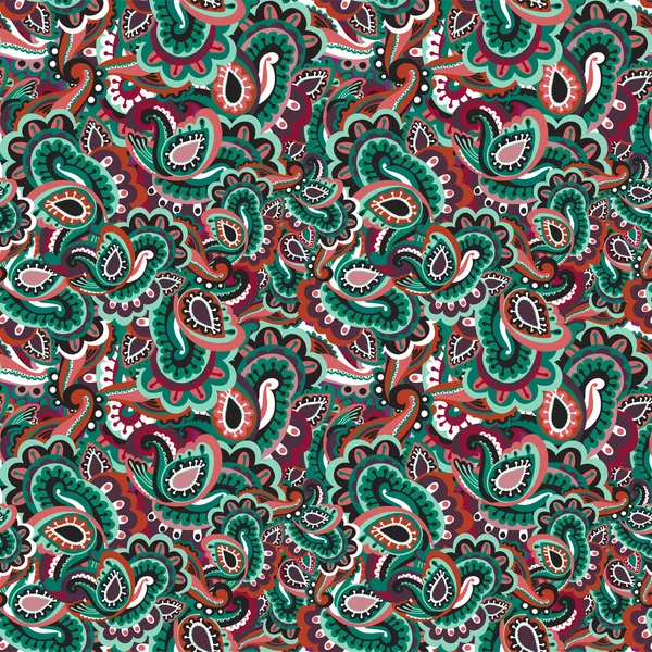 Paisley fondo sin costuras — Archivo Imágenes Vectoriales